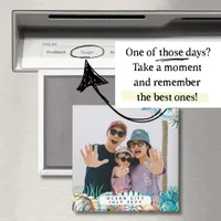 Beach Vacation Memories Family Keepsake Shell  Magnet