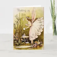 Vintage Fairy "Thinking of You" Card