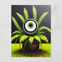 A Creepy Eyeball Plant Postcard