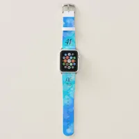 Elegant 41st Blue Topaz Wedding Anniversary Apple Watch Band