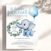 Little Peanut Elephant Baby Shower Invitation – Cu