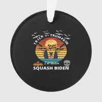 Halloween Trick Or Trumpkin Horror Costume Classic Ornament