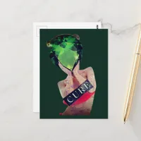 Cure Sexy Surreal Gemstone Lady Collage  Postcard