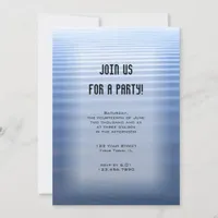 Blue Rippled Water All Purpose Party Invitation