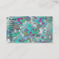 Abstract Paint Spill Business Card