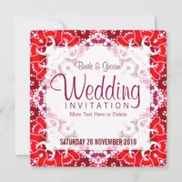 PsyBatik & Lace Invitation