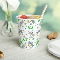 Dragonflies and Dandelions  Paper Cups