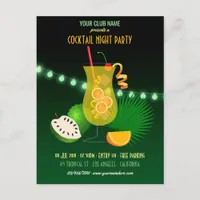 Club/Corporate Cocktail Night Party Invitation Postcard