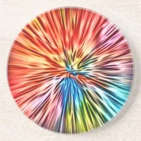 Abstract Color Burst Coaster