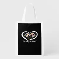 Zombie In Graveyard - Till Death Do Us Part Grocery Bag