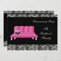 Cute Modern Furniture Housewarming Party Invitation