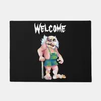 Scandinavian Funny Looking Welcoming Troll Doormat