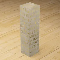 Gold Foil Egyptian Themed Party Wine Box