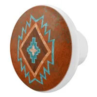 Southwest Canyons Diamond Ceramic Knob