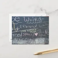 Be Weird Live Without Fear Spread Love Quotes Postcard