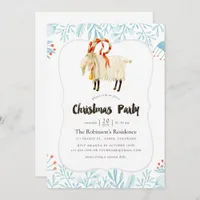 Watercolor Scandinavian Christmas Party Invitation