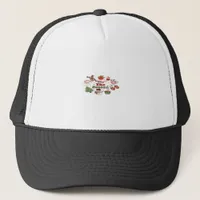 Tis The Season Christmas Acrylic Block Trucker Hat