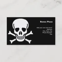 Skull and Crossbones Business Card