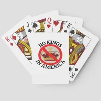 No Kings In America Patriotic Style Poker Cards
