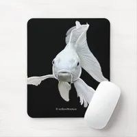 Stunning Platinum Butterfly Koi Carp Fish Mouse Pad