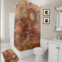 Fall theme beuatiful bath mat