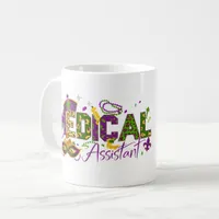 Personalized Photo Medical Assistant - Mardi Gras Coffee Mug