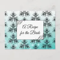 A Recipe For the Bride Wedding Recipe Card