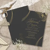 Gold Dust & Outlines Rehearsal Dinner Bk/Gld ID835