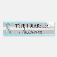Type 1 Diabetes Awareness Bumper Sticker
