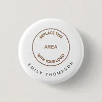 Company Logo Employee Delegate Name White Button