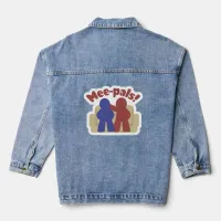 Mee Pals Fun Meeple Gamer Friends Cartoon Denim Jacket