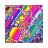 Rainbow Blast Abstract Art  