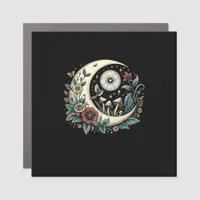 Aesthetic Goblincore Cottagecore Mushroom Minimal  Car Magnet