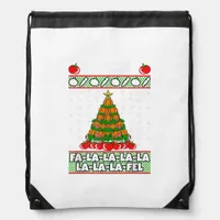 Tis The Season To Vegan Christmas Pajama X-Mas Veg Drawstring Bag