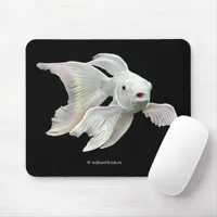 Stunning Platinum Butterfly Koi Carp Fish Mouse Pad