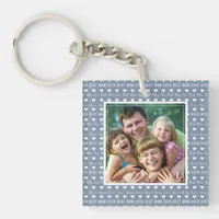 Best Mom Ever Blue Photo Mother's Day  Keychain