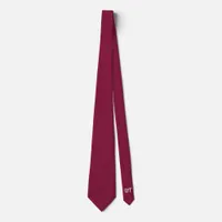 Personalised Merlot Wedding Groom  Neck Tie