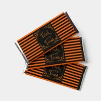 Halloween Pumpkin Orange Trick or Treat  Hershey Bar Favors