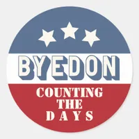 Byedon Counting The Days Till President Joe Biden Classic Round Sticker