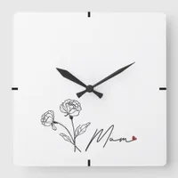 Sleek Modern Mothers Day Gift Wall Clock