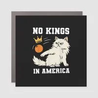Funny No Kings in America Retro Classic Style Car Magnet