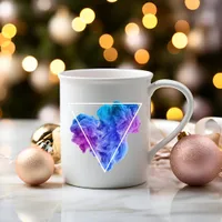 Experience Elegance: Red Blue Smoke Coffee Mug