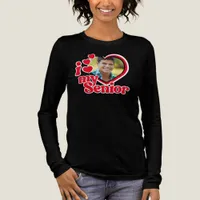 I Love My Senior Grad Photo Custom Tri-Blend Shirt