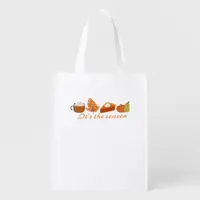 The First Day Of Fall Hello Fall Grocery Bag