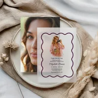 Tropic Like It's Hot Chic Pool Party Bachelorette Vellum Invitations