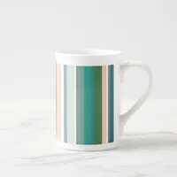 Modern New Season Stripes Bone China Mug