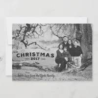 Urban Black and White Christmas Card