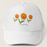 Hat - Calendula with Text