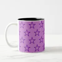 Mug - Purple Stars on Lavender