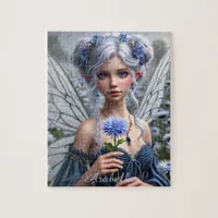 Beautiful September Fairy in Asters Jigsaw Puzzle